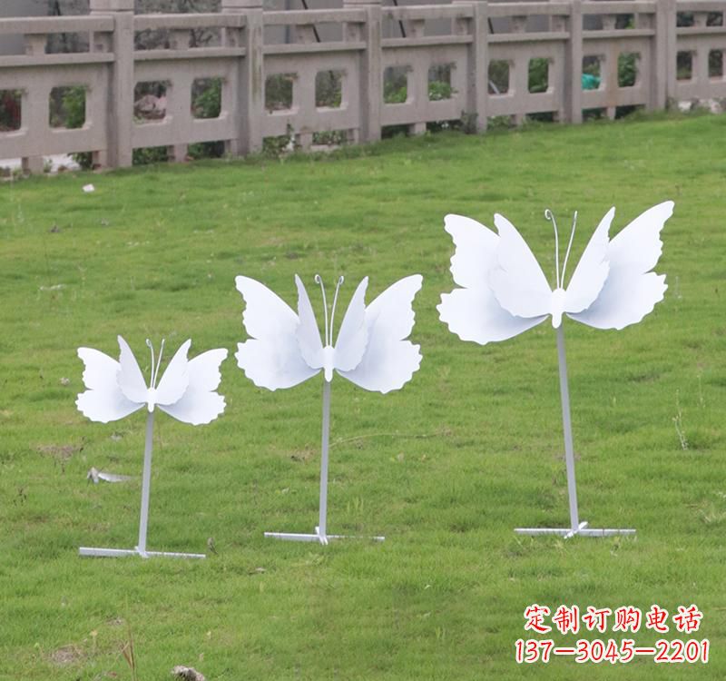南京不锈钢艺术之美蝴蝶雕塑