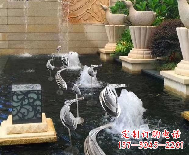 南京不锈钢鱼雕塑抽象动物雕塑