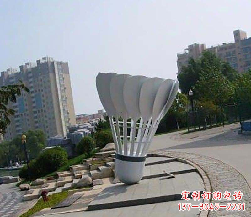 南京不锈钢羽毛球雕塑装点美丽的羽毛球世界