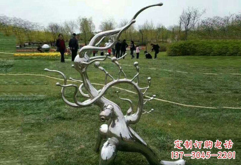 南京不锈钢树枝雕塑精美的艺术装饰