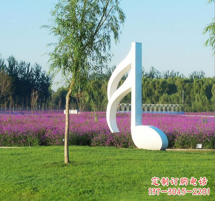 南京不锈钢音符雕塑——点亮园林的音乐之美