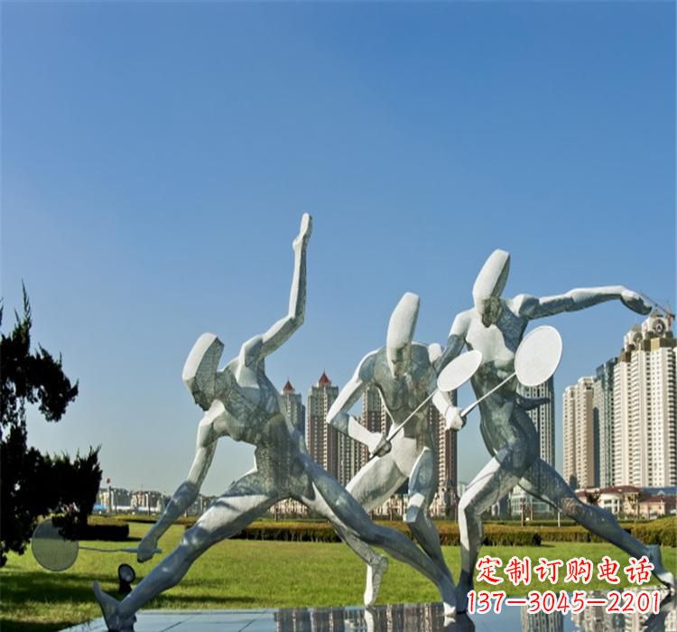 南京不锈钢羽毛球雕塑——拓展你的园林视野
