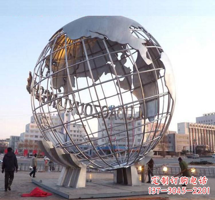 南京不锈钢园林地球仪雕塑