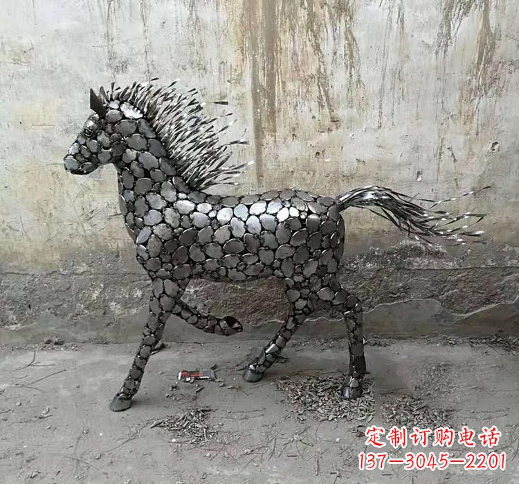 南京不锈钢园林动物马雕塑