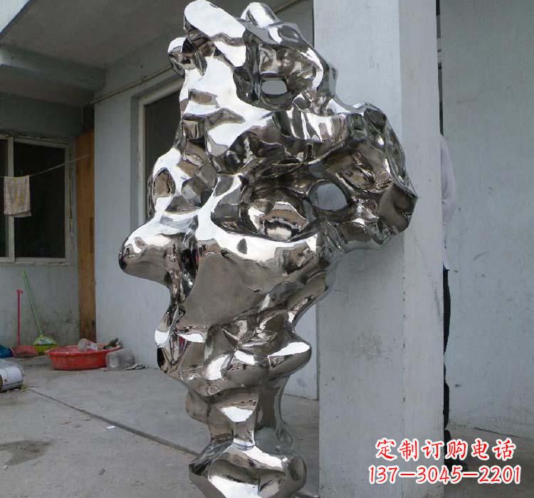 南京太湖石雕塑精美绝伦的不锈钢园林景观