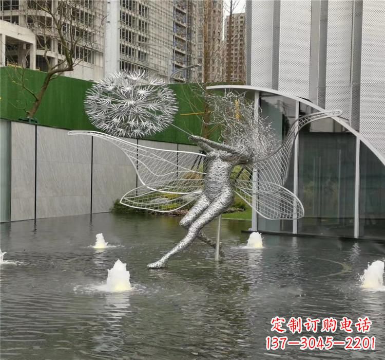 南京不锈钢园林蒲公英雕塑