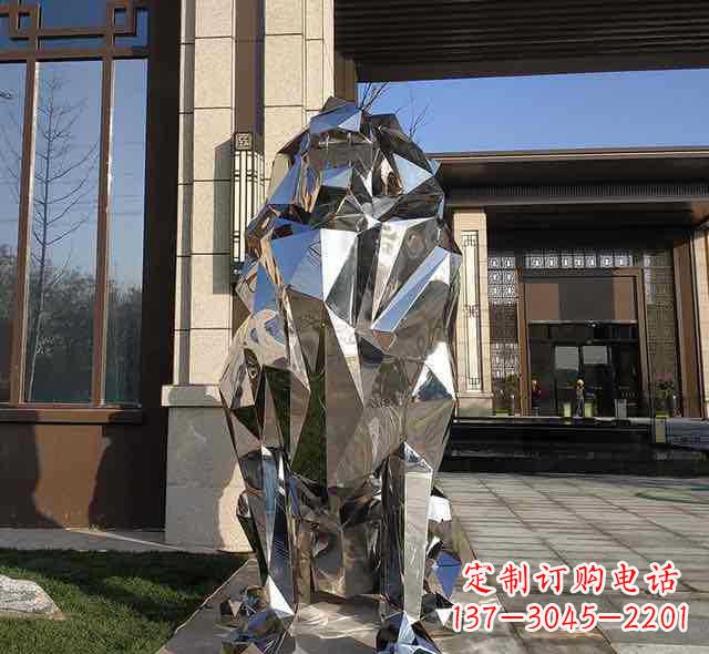 南京不锈钢园林狮子雕塑
