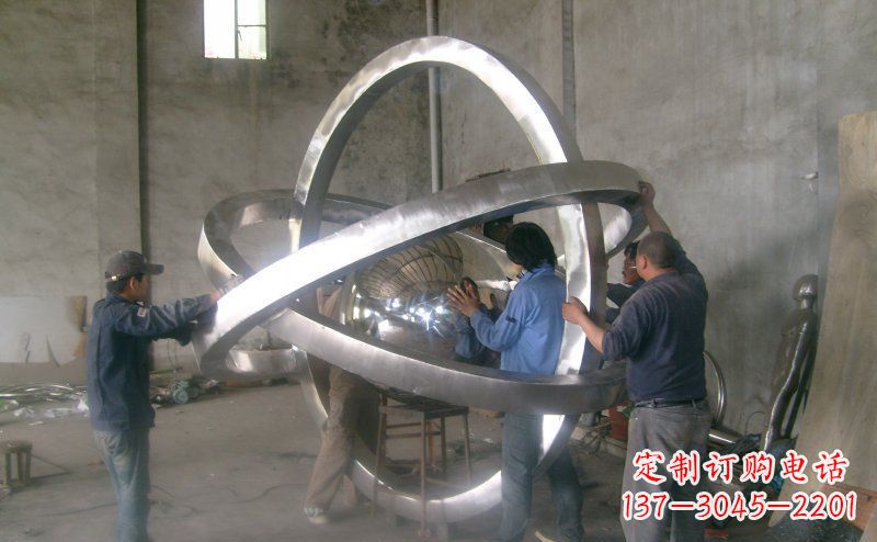 南京不锈钢圆圈圆环雕塑
