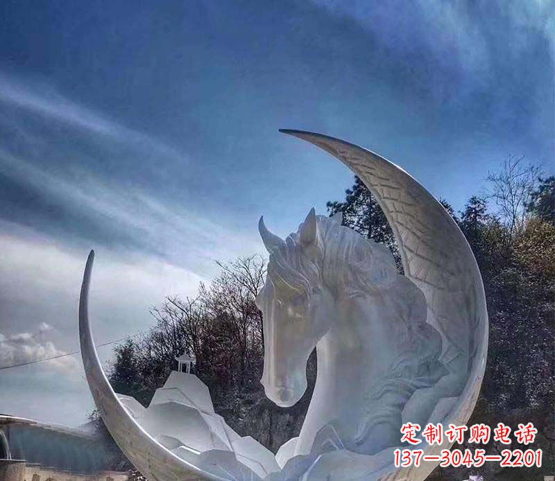 南京不锈钢月亮雕塑一种独特的艺术品