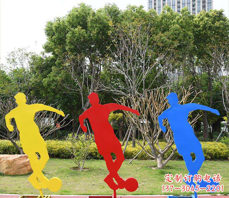 南京不锈钢足球雕塑激发运动激情