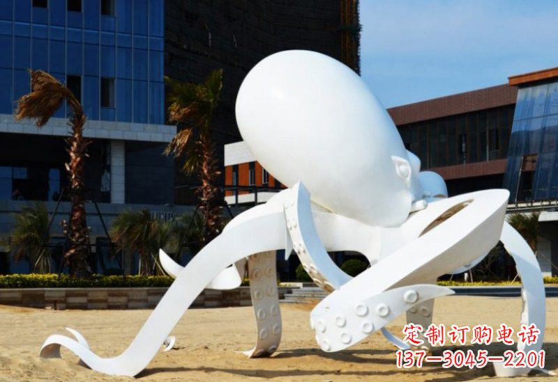 南京不锈钢章鱼雕塑2