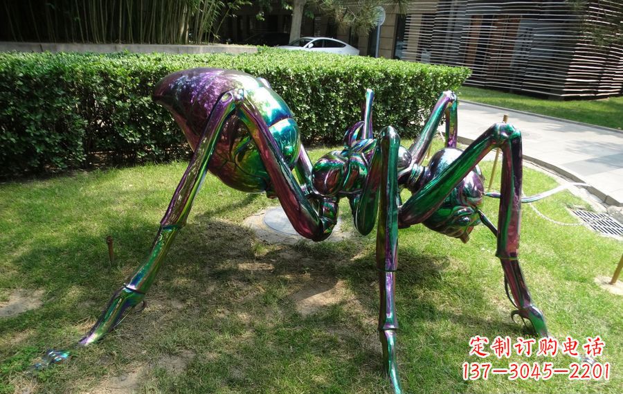 南京不锈钢蜘蛛园林景观雕塑