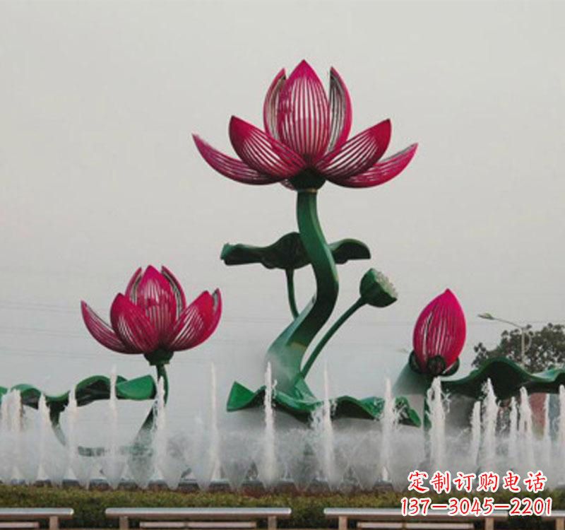 南京不锈钢莲花雕塑