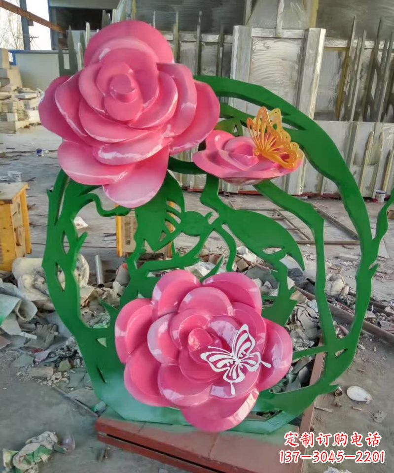 南京不锈钢紫荆花雕塑1
