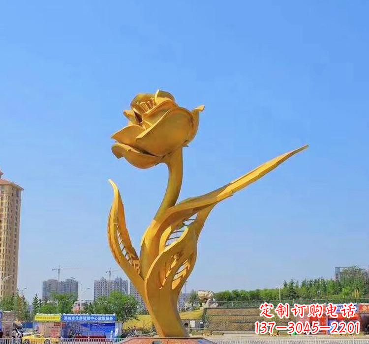 南京精美不锈钢紫荆花雕塑