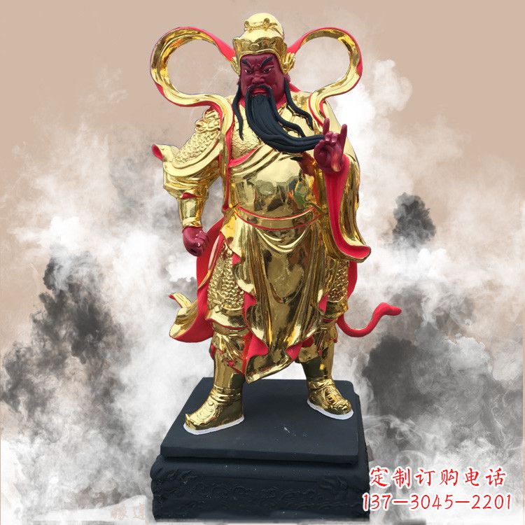 南京彩绘关公佛像