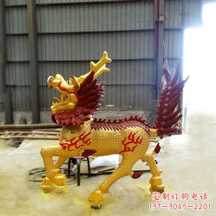 南京精美麒麟铜雕塑