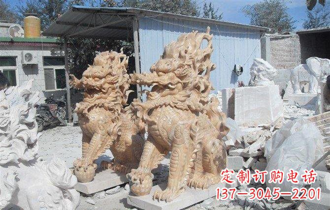 南京麒麟石雕一个具有传统文化精髓的艺术品