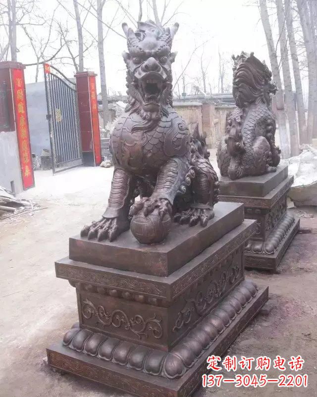 南京麒麟雕塑古老而又神秘