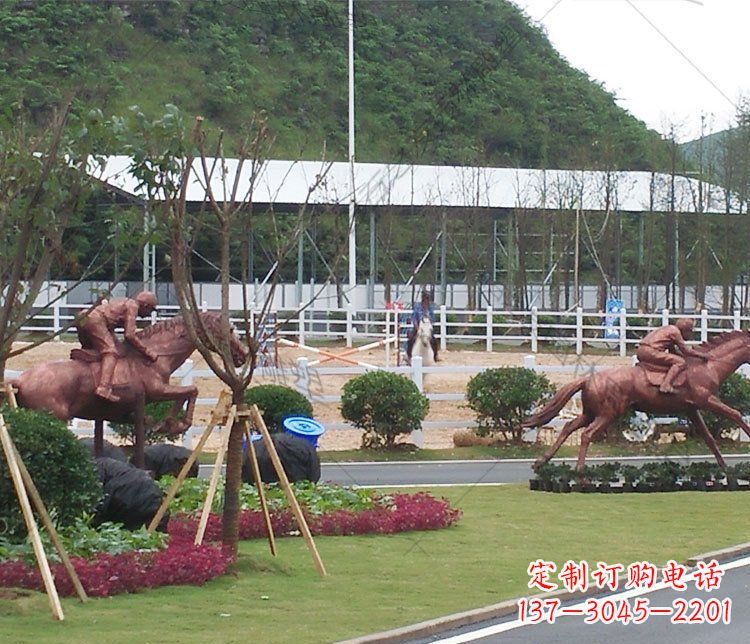 南京雕塑艺术以马为主题的铜雕摆件