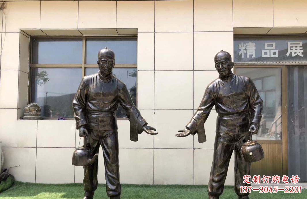 南京店小二雕塑——记茶馆民俗