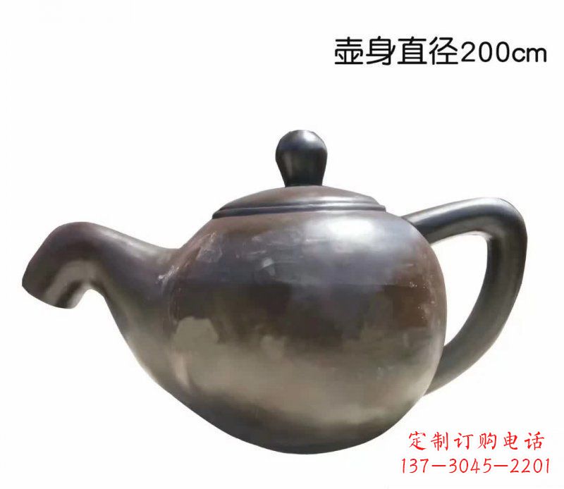 南京茶壶喷泉铜雕_2