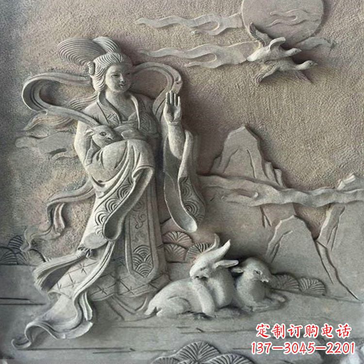 南京月神太阴星君嫦娥雕塑