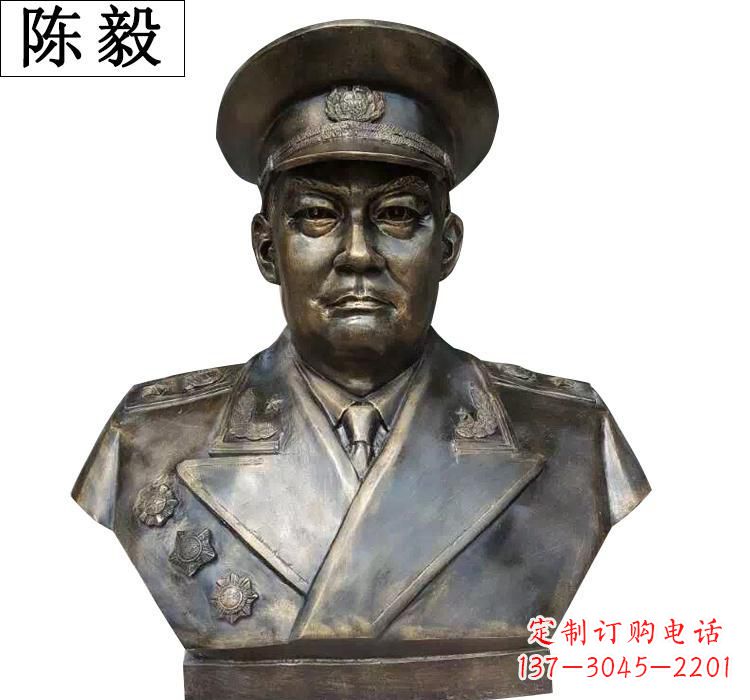 南京陈毅胸像铜雕