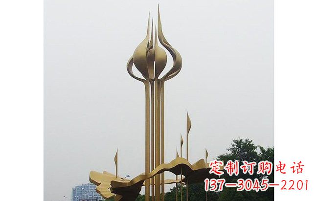 南京莲花雕塑缔造城市精神之家