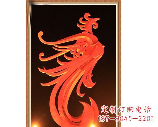 南京不锈钢凤凰雕塑美丽与传统的完美结合