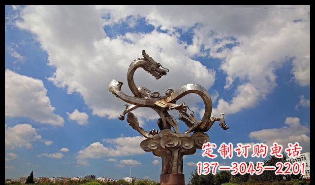 南京龙雕塑流动的艺术形式
