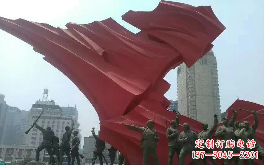 南京大型不锈钢红军雕塑——见证历史荣光