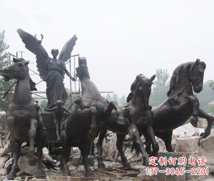 南京城市广场战马铜雕摆件 (3)