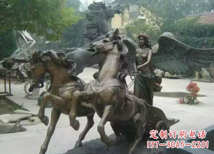 南京马雕塑城市广场的一道美丽风景线