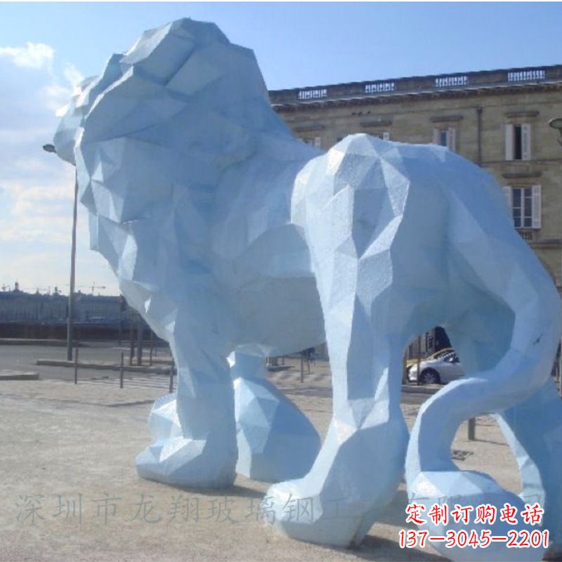 南京城市街道创意动物狮子景观雕塑摆件