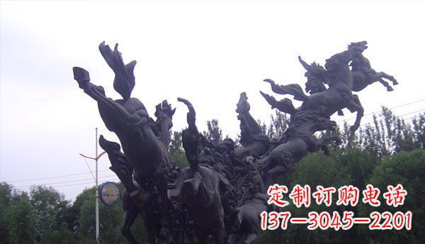南京城市马群广场铜雕
