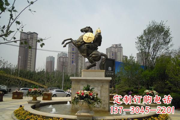 南京铸造城市象征——铜马战士雕塑