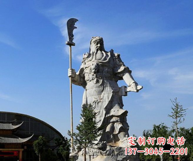 南京关公雕塑持刀武财神