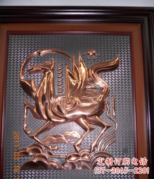 南京抽象飞马锻铜浮雕