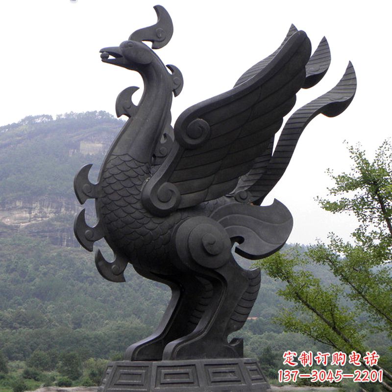 南京凤凰铜雕传承古神兽之美