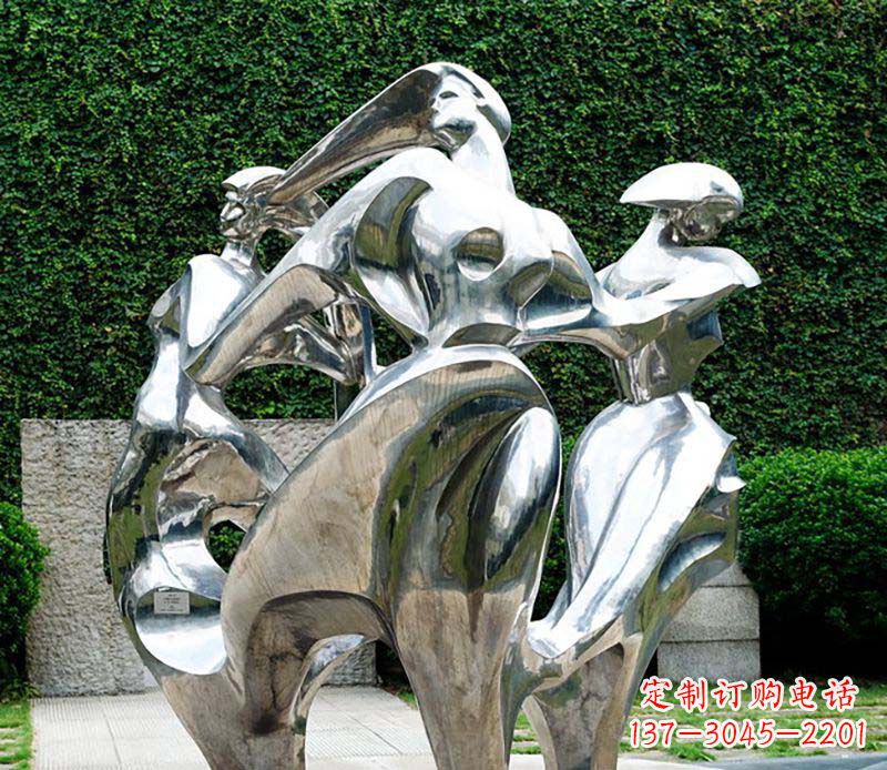 南京抽象女人不锈钢景观雕塑