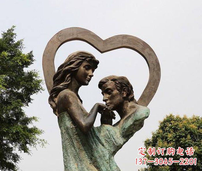 南京浪漫爱情，永恒铜雕