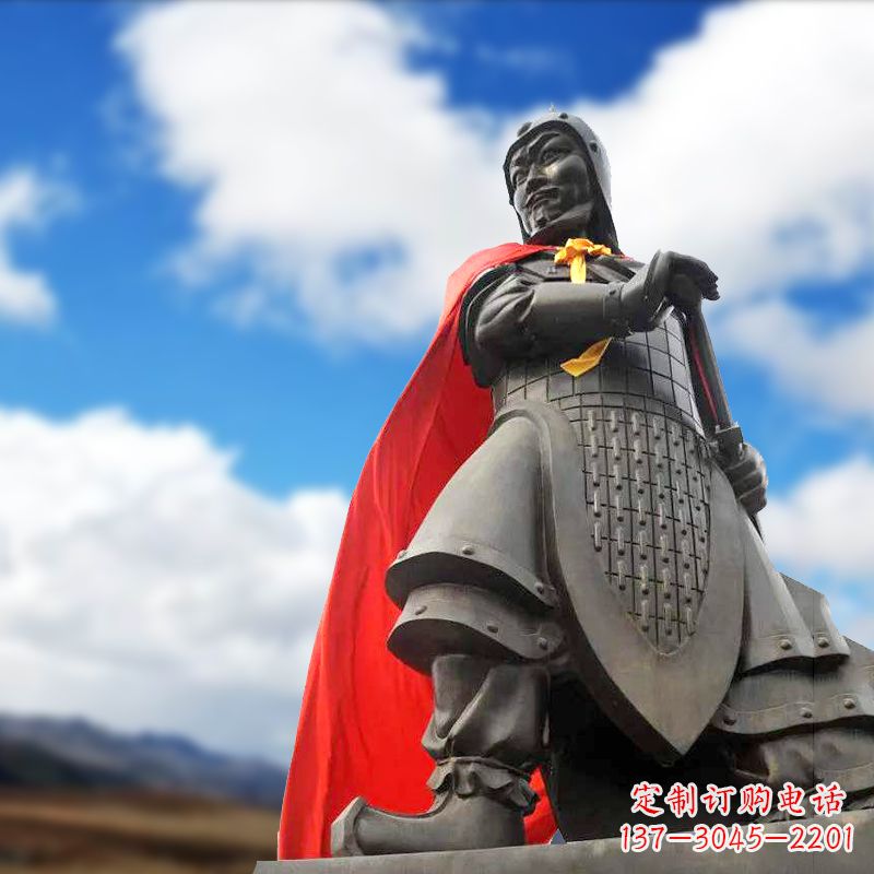 南京楚霸王项羽雕塑-景区景点历史名人古代帝王雕像