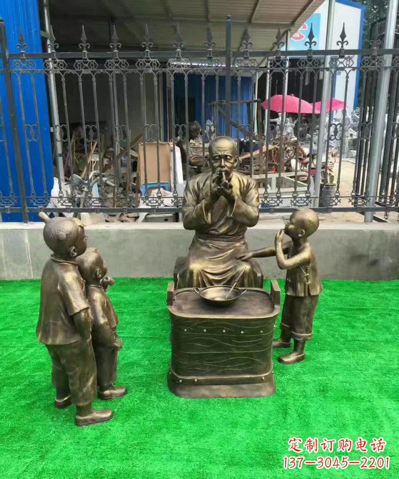 南京传统糖人铜雕——赞美传统文化的艺术精品