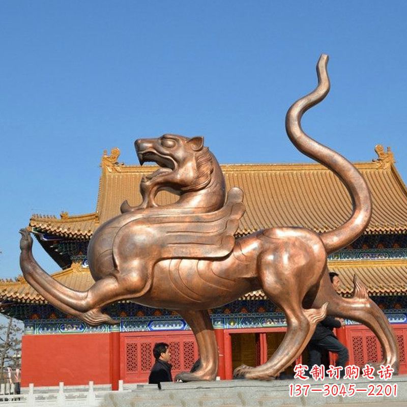南京传统文化动物雕塑纯铜白虎雕塑