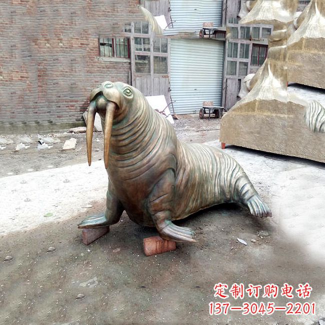 南京纯铜海豹雕塑艺术的象征