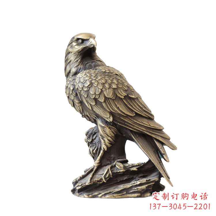 南京纯铜招财老鹰雕塑