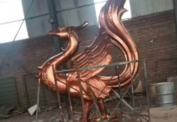 南京朱雀神兽纯铜陵光神君雕塑