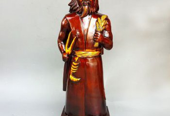 南京神农氏铜像传承炎帝文化的艺术之作