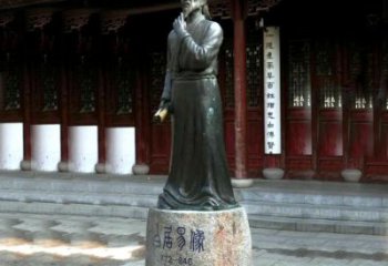 南京白居易铜雕像向著名诗人致敬